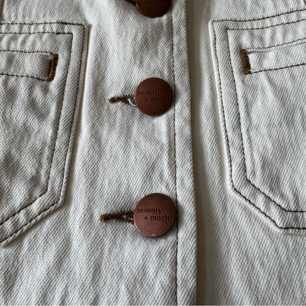 seventy + mochi Bea Vest in Ecru Size 4 - Picture 4 of 7